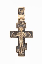 Крест из красного золота 585 пробы