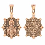 Нательная икона из красного золота 585 пробы
