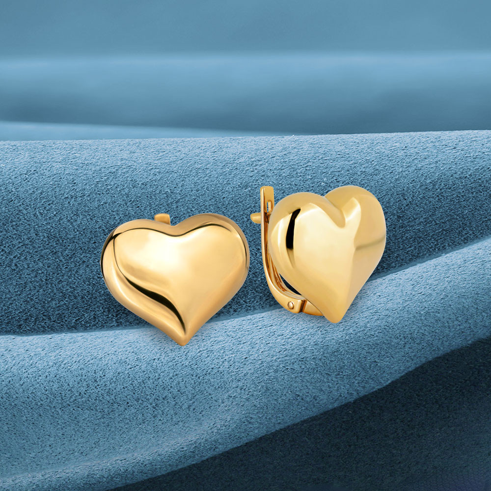 Серьги из красного золота 585 пробы