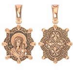 Нательная икона из красного золота 585 пробы