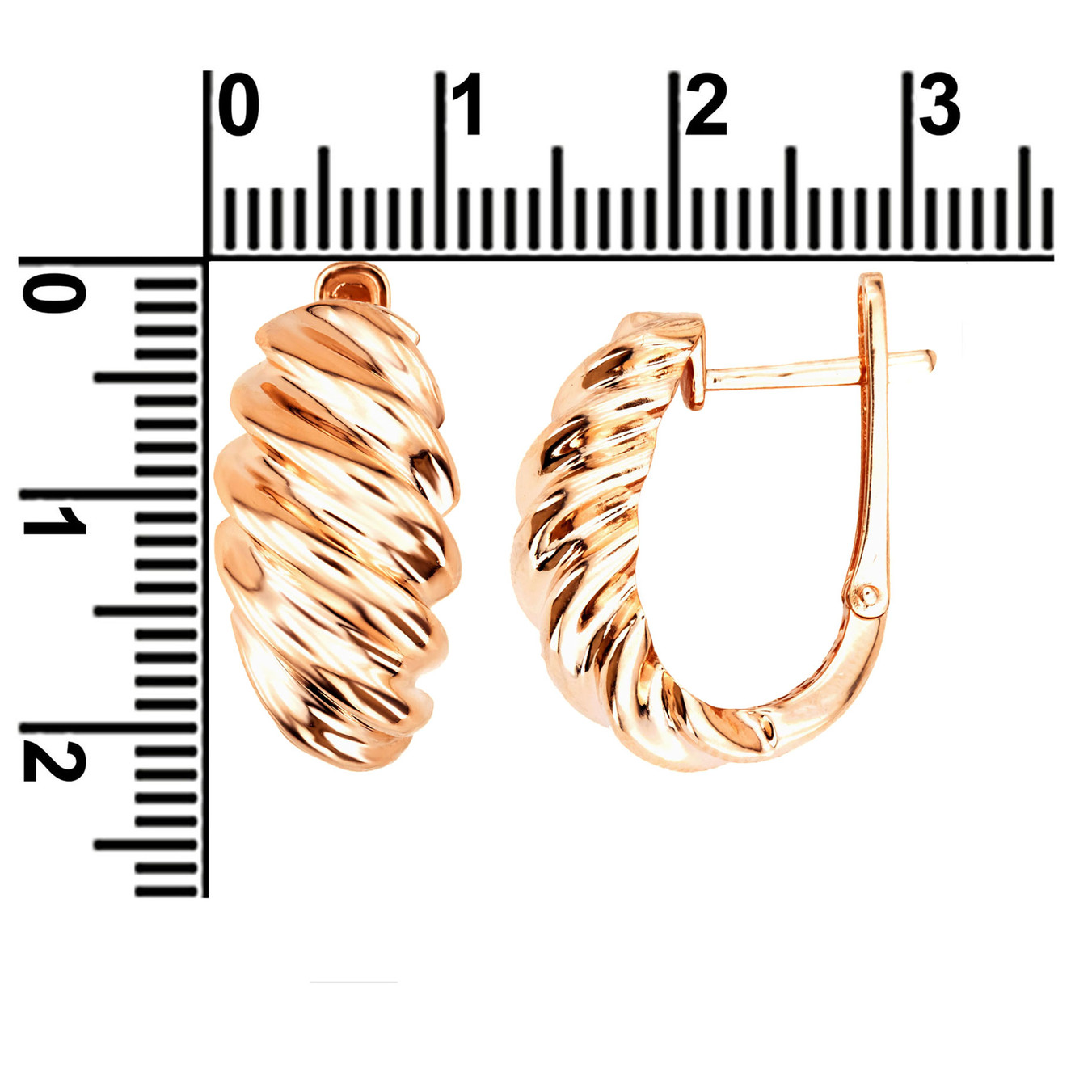 Серьги TRANSFORME из красного золота 585 пробы