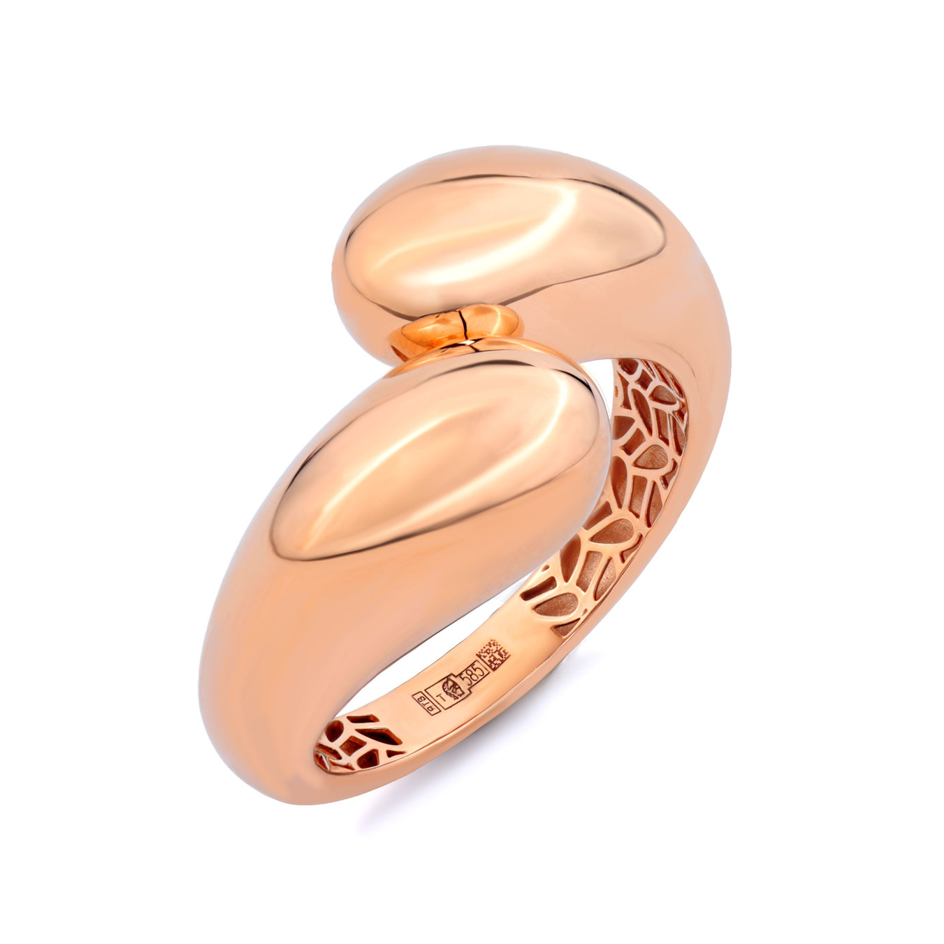 Кольцо BOTTEGA из красного золота 585 пробы