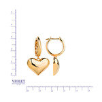 Серьги из красного золота 585 пробы