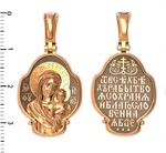 Нательная икона из красного золота 585 пробы