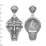 Крест из белого золота 585 пробы