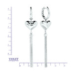 Серьги из белого золота 585 пробы