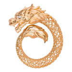 Подвеска DRAGON
 из красного золота 585 пробы с бриллиантами