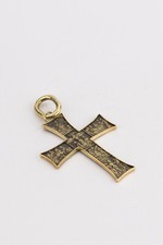 Крест из зелёного золота 585 пробы