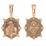 Нательная икона из красного золота 585 пробы
