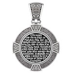 Нательная икона из белого золота 585 пробы с иконописью, темперой и эмалью