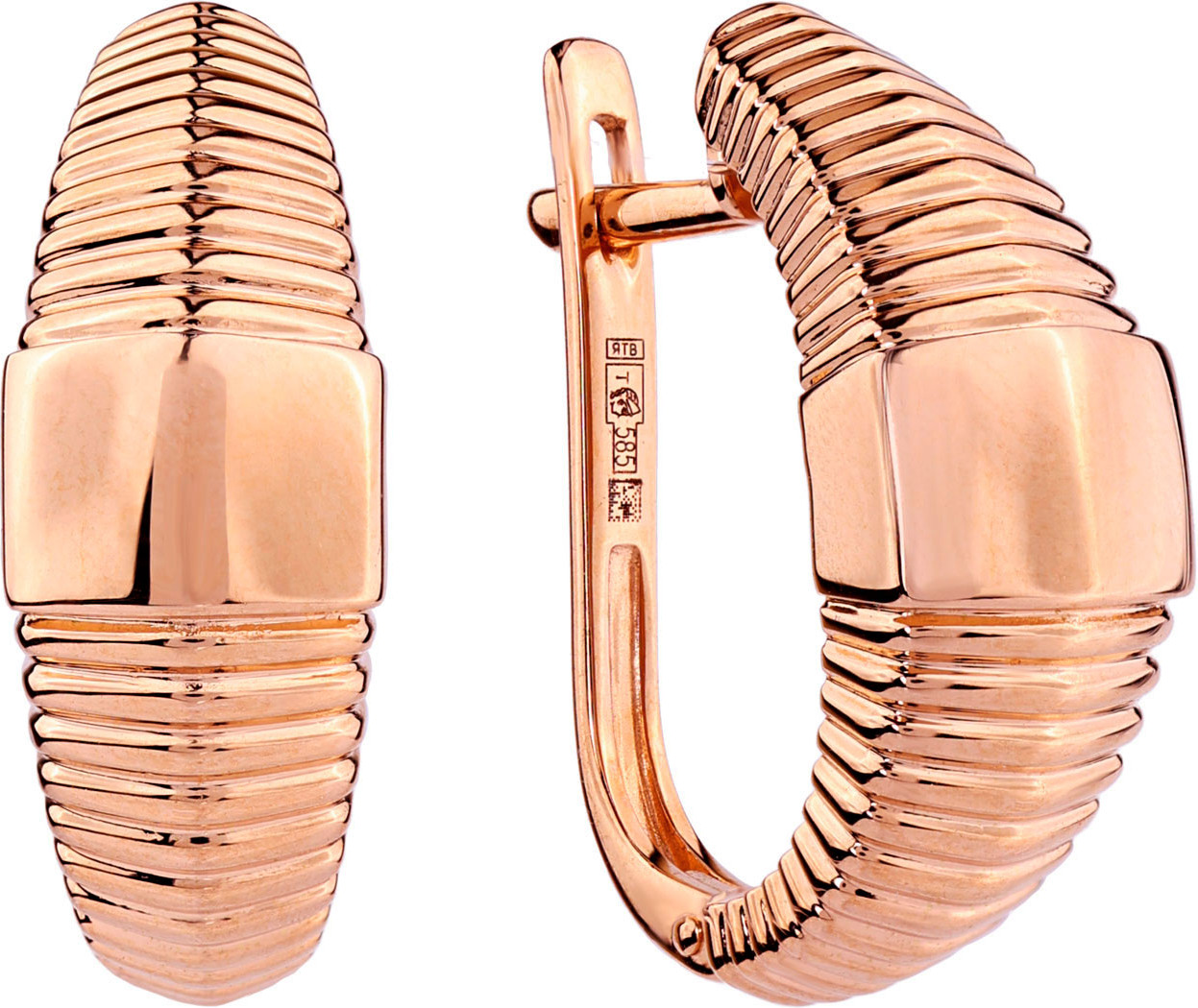 Серьги TRANSFORME из красного золота 585 пробы