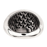 Кольцо CABOCHON из белого золота 585 пробы